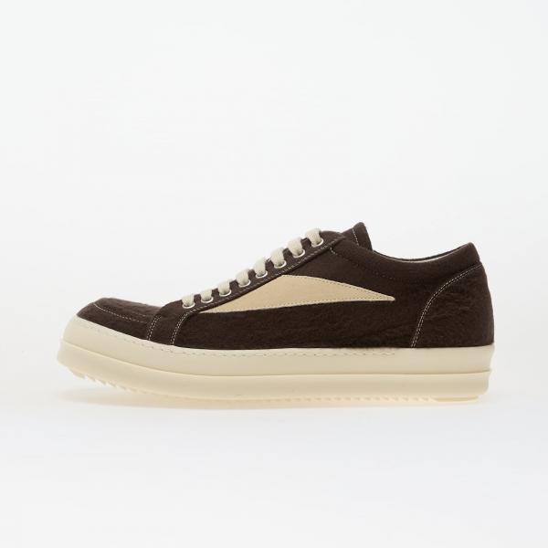 Tenisky Rick Owens Woven Shoes - Vintage Sneaks Dark Dust/ Milk/ Milk EUR 45