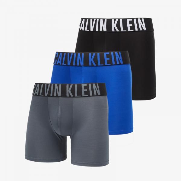 Boxerky Calvin Klein Boxer Brief 3-Pack Intense Power Microfiber StretchBlue L