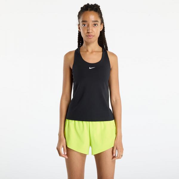 Tílko Nike Swoosh Women's Medium-Support Padded Sports Bra Tank Black/ Black/ White L