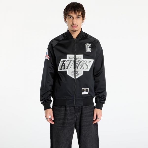 Bunda Mitchell & Ness NHL Maxxed Out Satin Jacket Kings Wayne Gretzky Black L