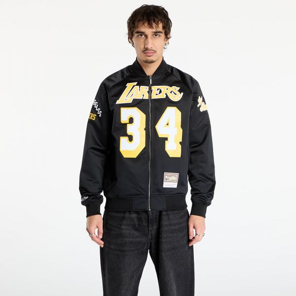 Bunda Mitchell & Ness NBA Maxxed Out Satin Jacket Lakers Shaquille O'Neal Black L