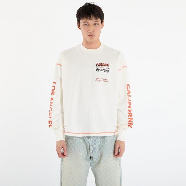 Tričko adidas Wilshire LS T-Shirt UNISEX Off White XL