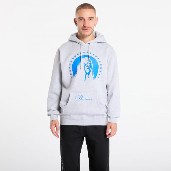 Mikina PLEASURES Critic Hoodie Heather Grey M