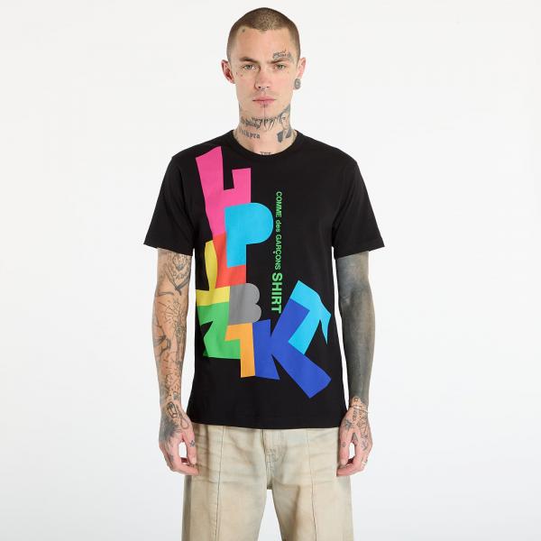 Tričko Comme des Garçons SHIRT T-Shirt With Graphic Print Black S