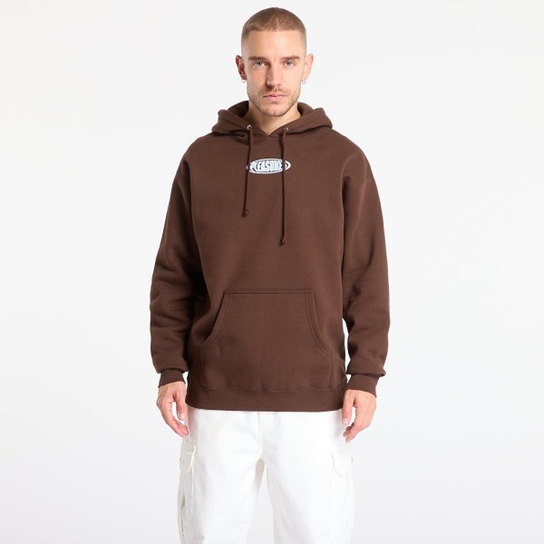 Mikina PLEASURES Overview Hoodie Brown S