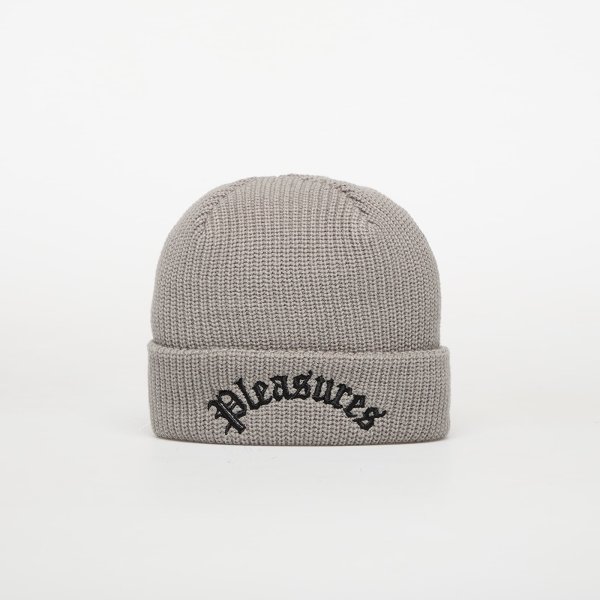 Čepice PLEASURES Arch Beanie Grey Universal
