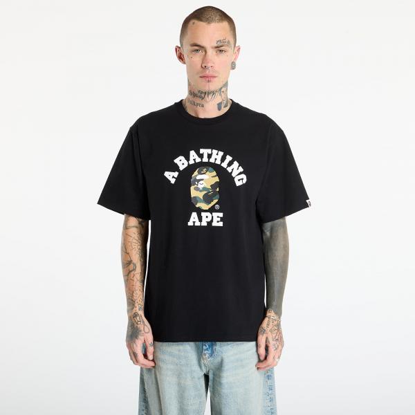 Tričko A BATHING APE 1St Camo College Tee UNISEX Black/ Ye S