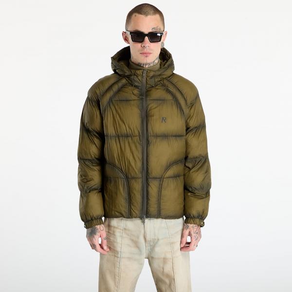 Bunda REPRESENT Translucent Hooded Puffer Dark Olive S