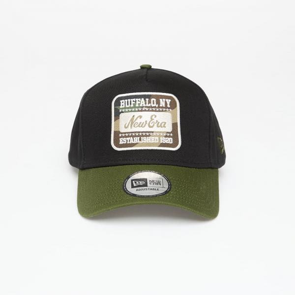 Kšiltovka New Era Camo Patch Black 9FORTY E-Frame Adjustable Cap Black/ Rifle Green Universal