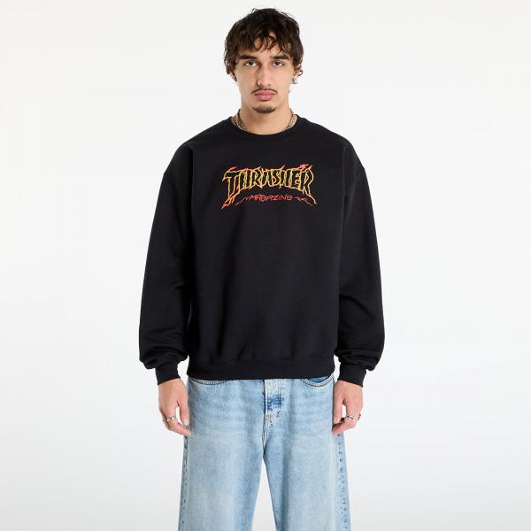 Mikina Thrasher Cracked by Exteenager Crewneck Black M