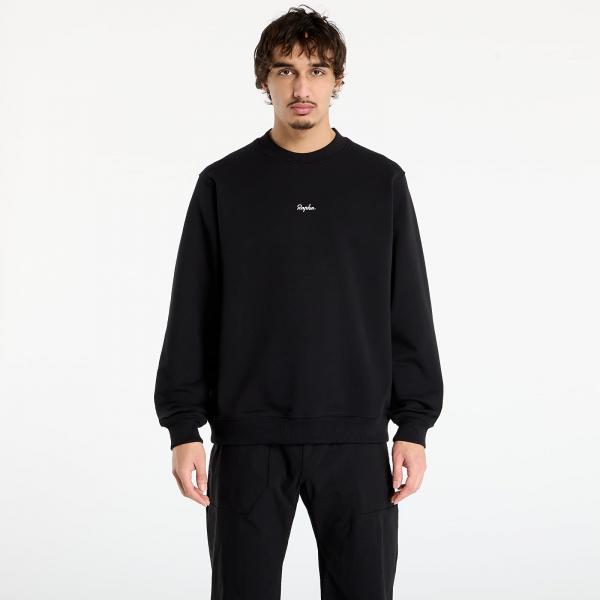 Mikina Rapha Men's Heavyweight Cotton Sweatshirt Black/ White S