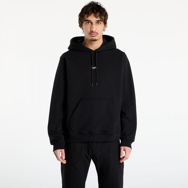 Mikina Rapha Men's Heavyweight Cotton Hoodie Black/ White M