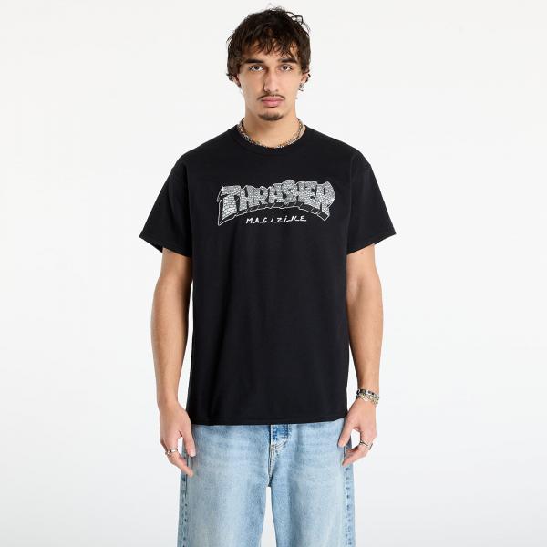 Tričko Thrasher Disco by Spanky T-Shirt Black XL