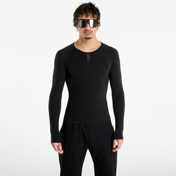 Tričko Rapha Men's Long Sleeve Merino Base Layer Black S