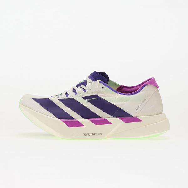 Tenisky adidas Adizero Adios Pro 4 M Core White/ Collegiate Purple/ Lime Burst EUR 46