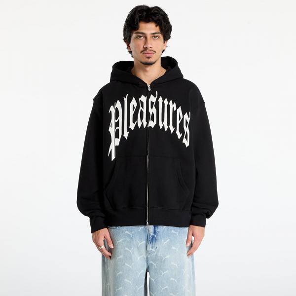 Mikina PLEASURES Twitch Zip Hoodie Black S