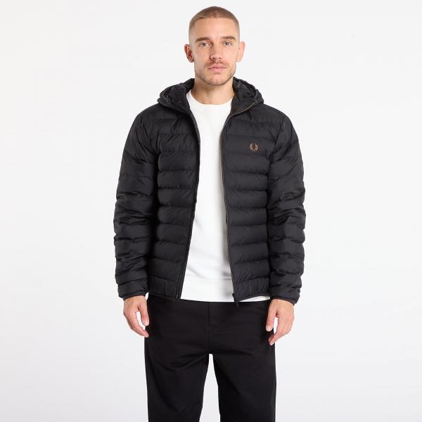 Bunda FRED PERRY Hooded Insulated Jacket Black XL