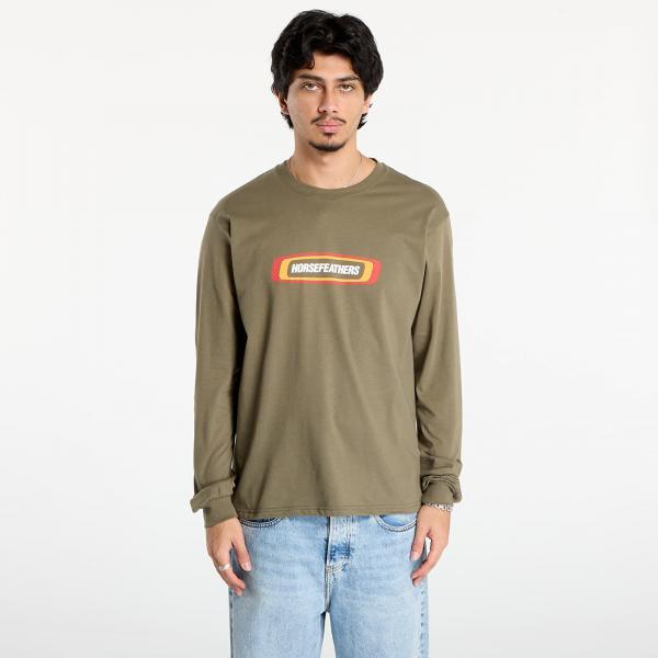 Tričko Horsefeathers Raceway Ls T-Shirt Burnt Olive XXL
