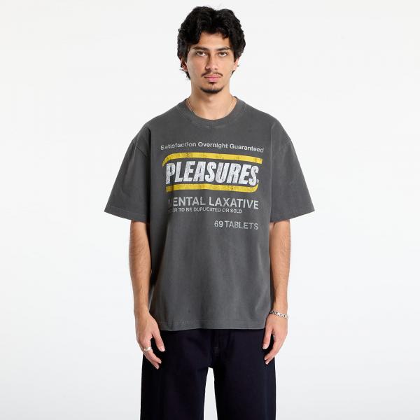 Tričko PLEASURES Relief Heavyweight Shirt Faded Black S