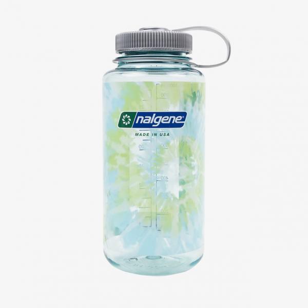 Láhev Nalgene 1000 ml Wide Mouth Seafoam/ Platinum Blue Tie Dye Universal