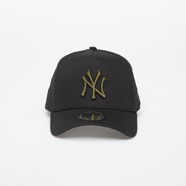 Kšiltovka New Era 9FORTY Af Trucker MLB League Essential Trucker New York Yankees Black/ Rifle Green Universal