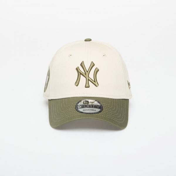 Kšiltovka New Era 9FORTY MLB Side Patch New York Yankees Stone/ New Olive Universal
