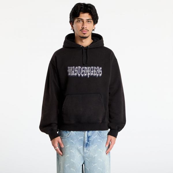 Mikina Wasted Paris M Run Hoodie Faded Black L