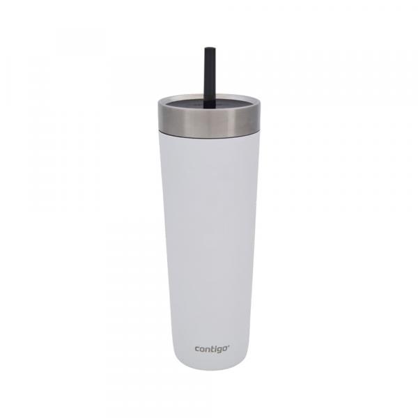 Contigo Water Bottle Luxe Spillproof Tumb 720 ml White Universal