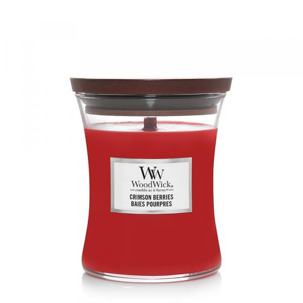 Woodwick Medium Hourglass Candle Crimson Berries Universal