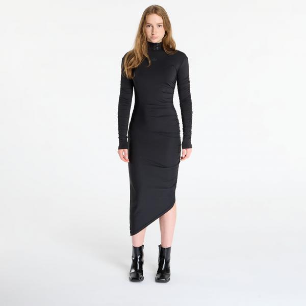 Šaty adidas Ruched Maxi Dress Black M