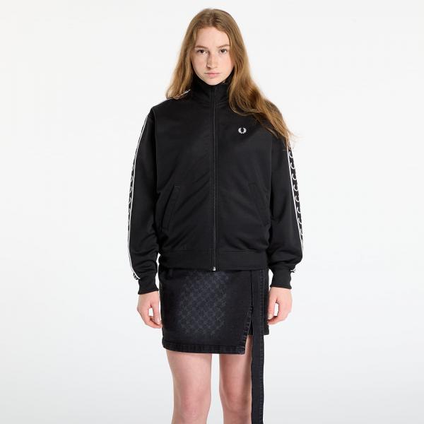 Bunda FRED PERRY Taped Track Jacket Black 6