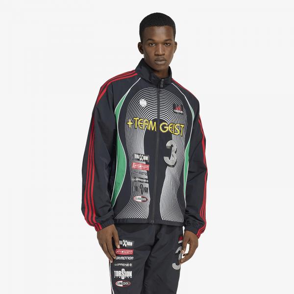 Bunda adidas Teamgeist Moto Tracktop Black/ White/ Better Scarlet XL