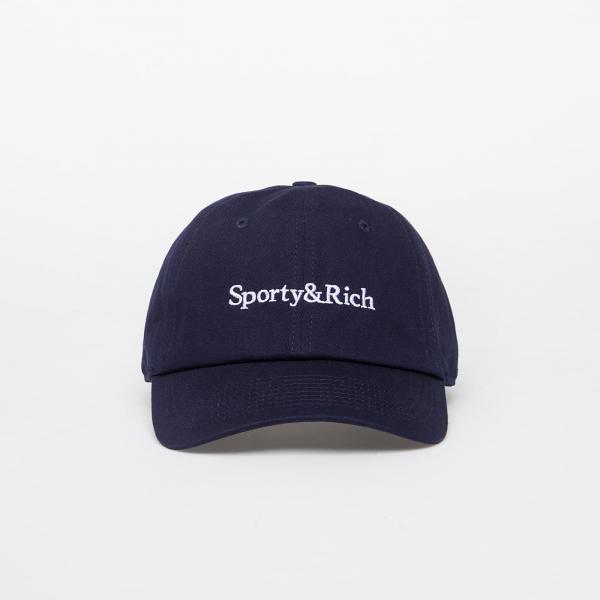 Kšiltovka Sporty & Rich Serif Logo Hat Dark Navy Universal