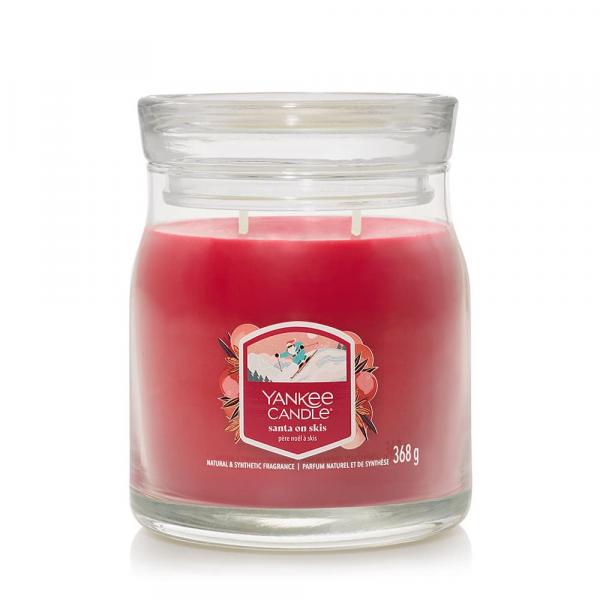 Yankee Candle Signature Medium Jar 2 Wicks Santa On Skis Universal