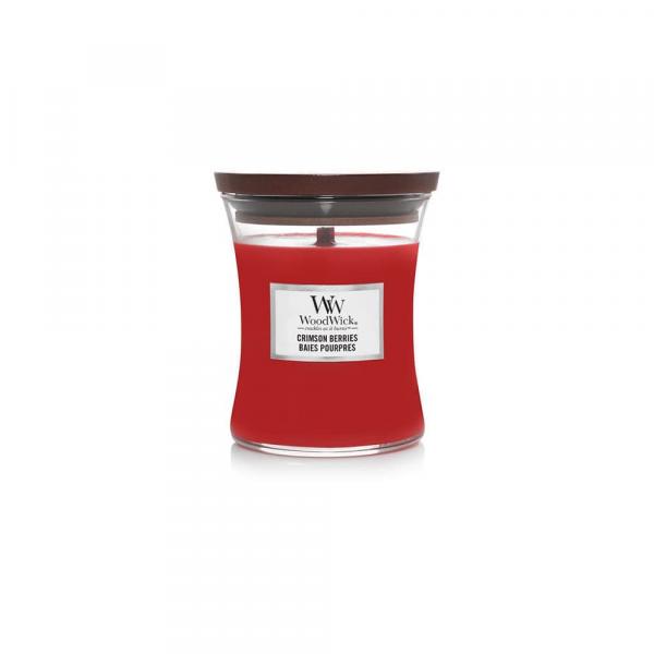 Woodwick Small Hourglass Candle Crimson Berries Universal