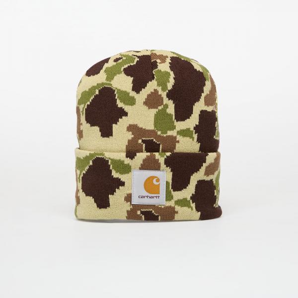 Čepice Carhartt WIP Camo Duck Beanie Camo Duck Jacquard/ Green Universal