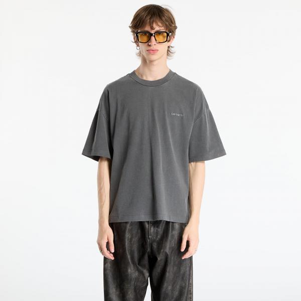 Tričko Carhartt WIP S/S Benton T-Shirt UNISEX Graphite Garment Dyed S