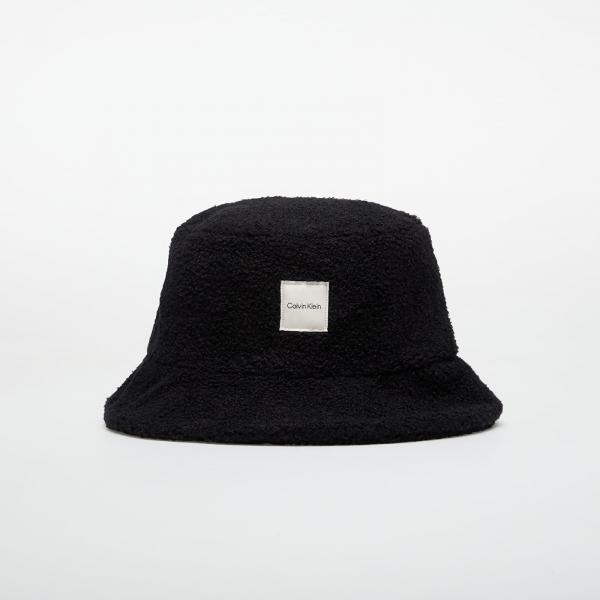 Klobouk Calvin Klein Boucle W Patch Bucket Hat Black Universal