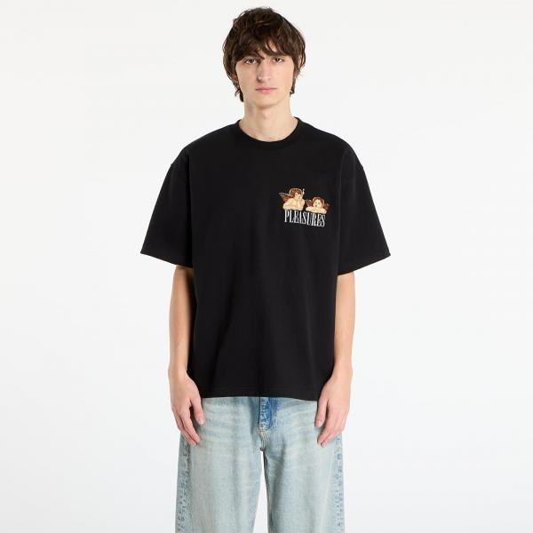 Tričko PLEASURES Dynamic Short Sleeve Crewneck Black S