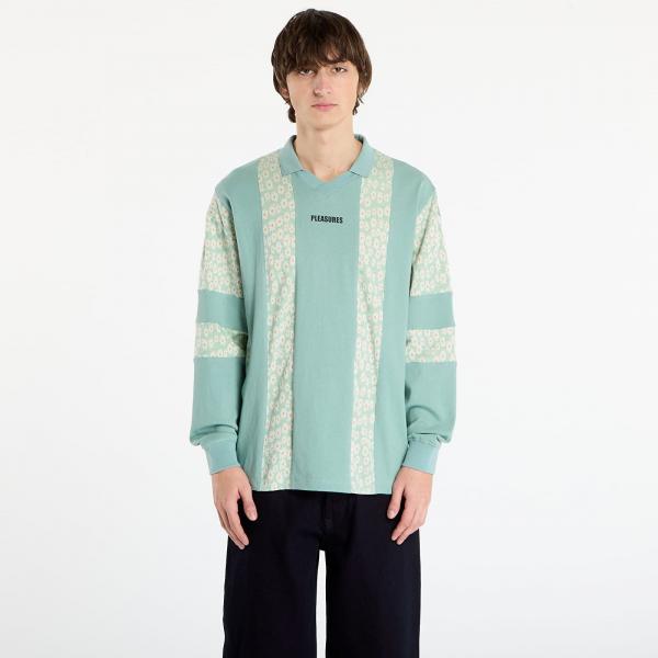 Tričko PLEASURES Sounds Rugby Polo Matcha S