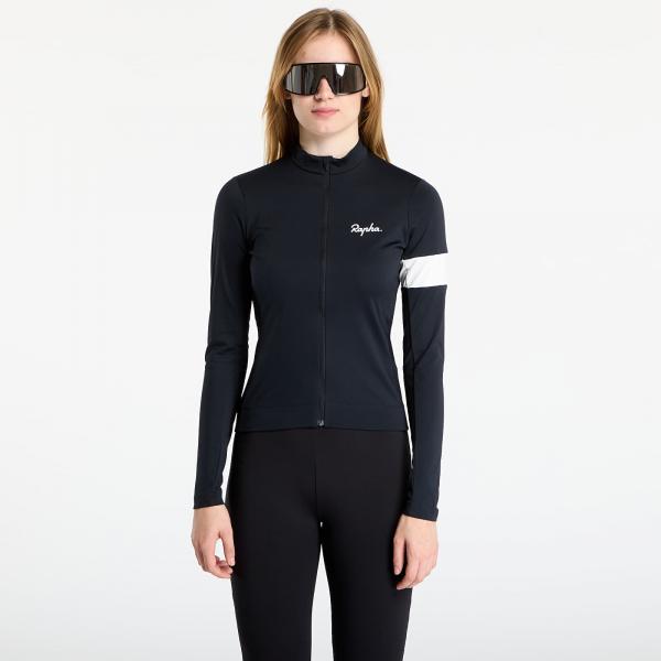 Dres Rapha Women's Core Thermal Long Sleeve Jersey Black/ White XS