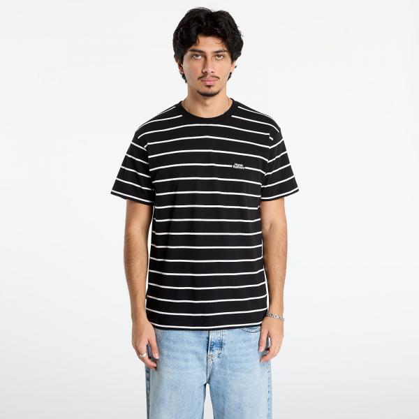 Tričko Horsefeathers Agent T-Shirt Black Stripes S