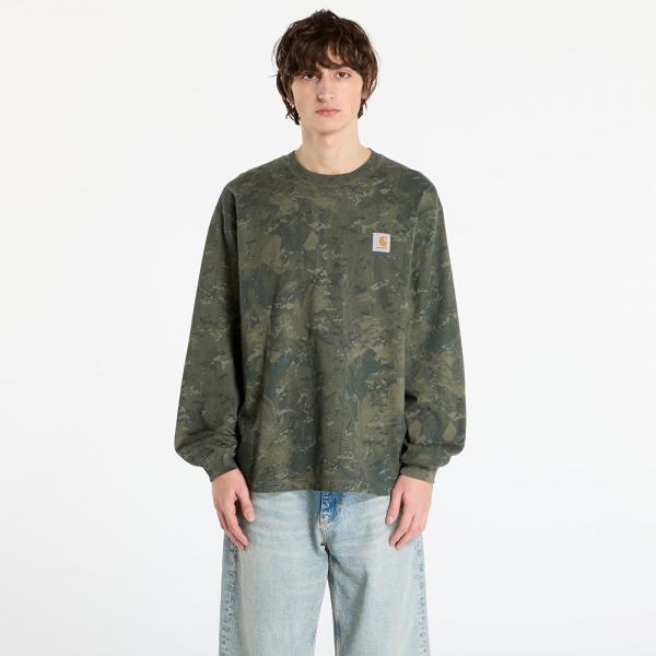 Tričko Carhartt WIP L/S Camo Combi T-Shirt Camo Combi/ Green/ Olive Garment Dyed S