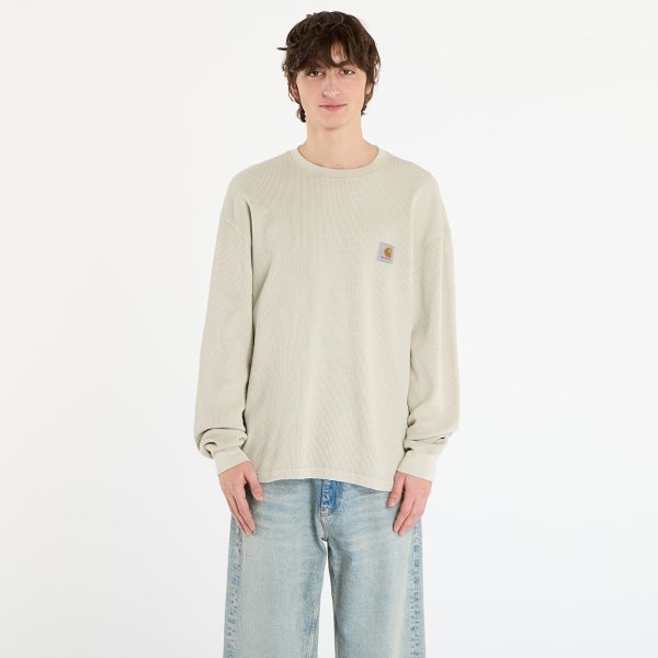 Tričko Carhartt WIP L/S Vista Waffle T-Shirt Fleur De Sel Garment Dyed M