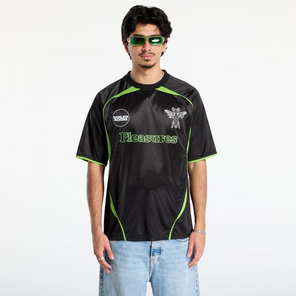 Dres PLEASURES Aqua Soccer Jersey Black L