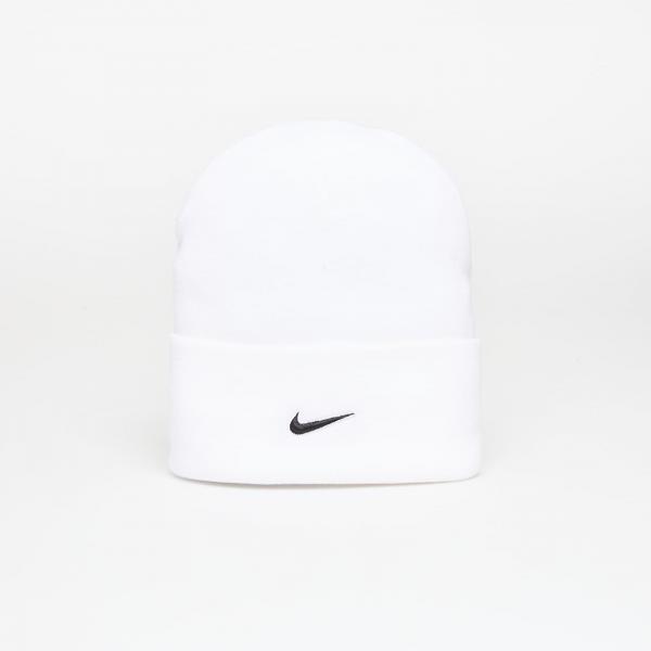 Čepice Nike Peak Swoosh Beanie White/ Black Universal
