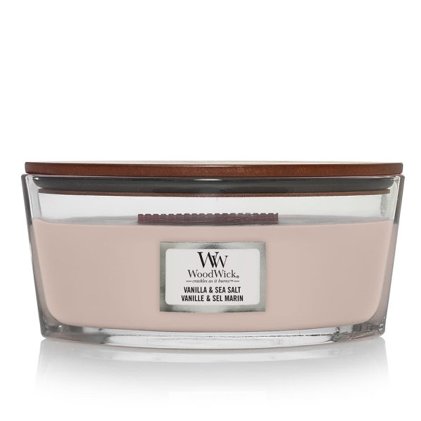 Woodwick Elipse Candle Vanilla & Sea Salt Universal