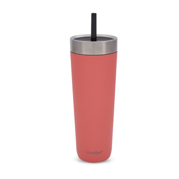 Contigo Water Bottle Luxe Spillproof Tumb 720 ml Coral Universal