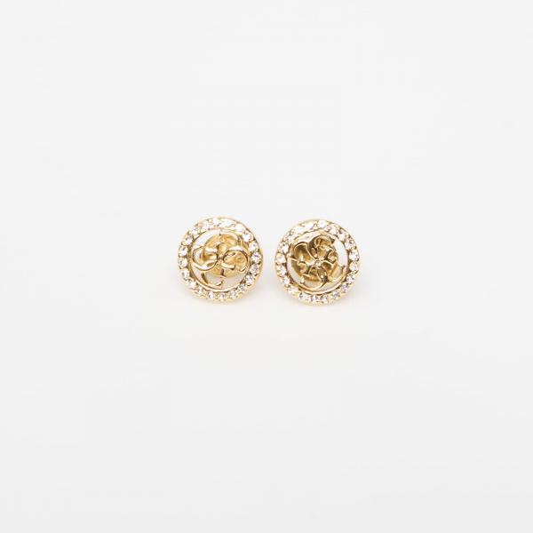 Náušnice GUESS Life In 4G Gold Universal