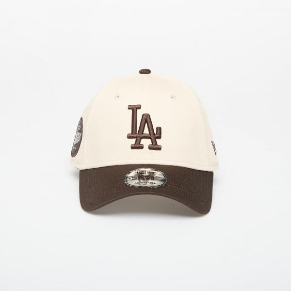 Kšiltovka New Era 9FORTY MLB Side Patch Los Angeles Dodgers Light Cream/ Nfl Brown Suede Universal